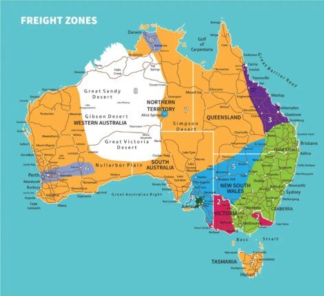 Freight Zone Map