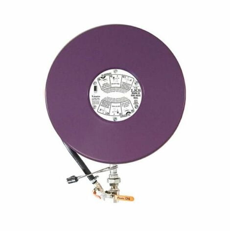 Lilac purple recycled water hose reel