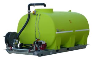 5000 litre skid mounted water tank and pump