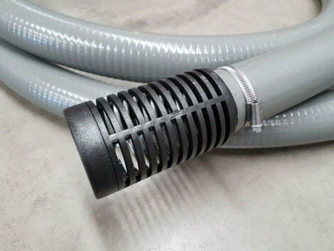 Grey suction hose