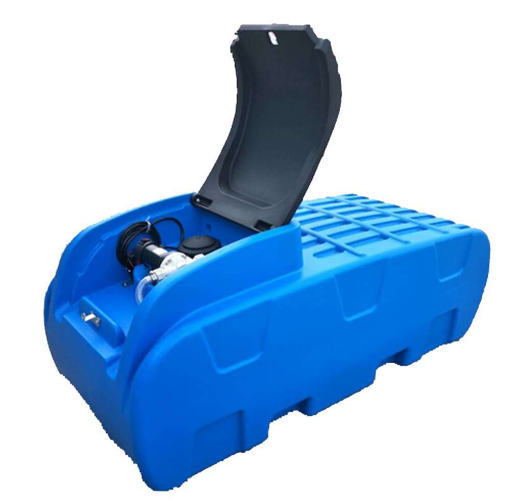 500 litre adblue poly tank with pump