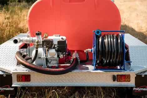 Fire Fighting Trailer - Back of the Trailer - Polymaster