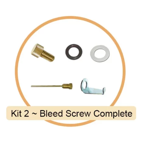 Kit 2 ~ Bleed Screw Complete FireBug Drip Torch Spare Parts