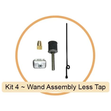 Kit 4 ~ Wand Assembly Less Tap FireBug Drip Torch Spare Parts